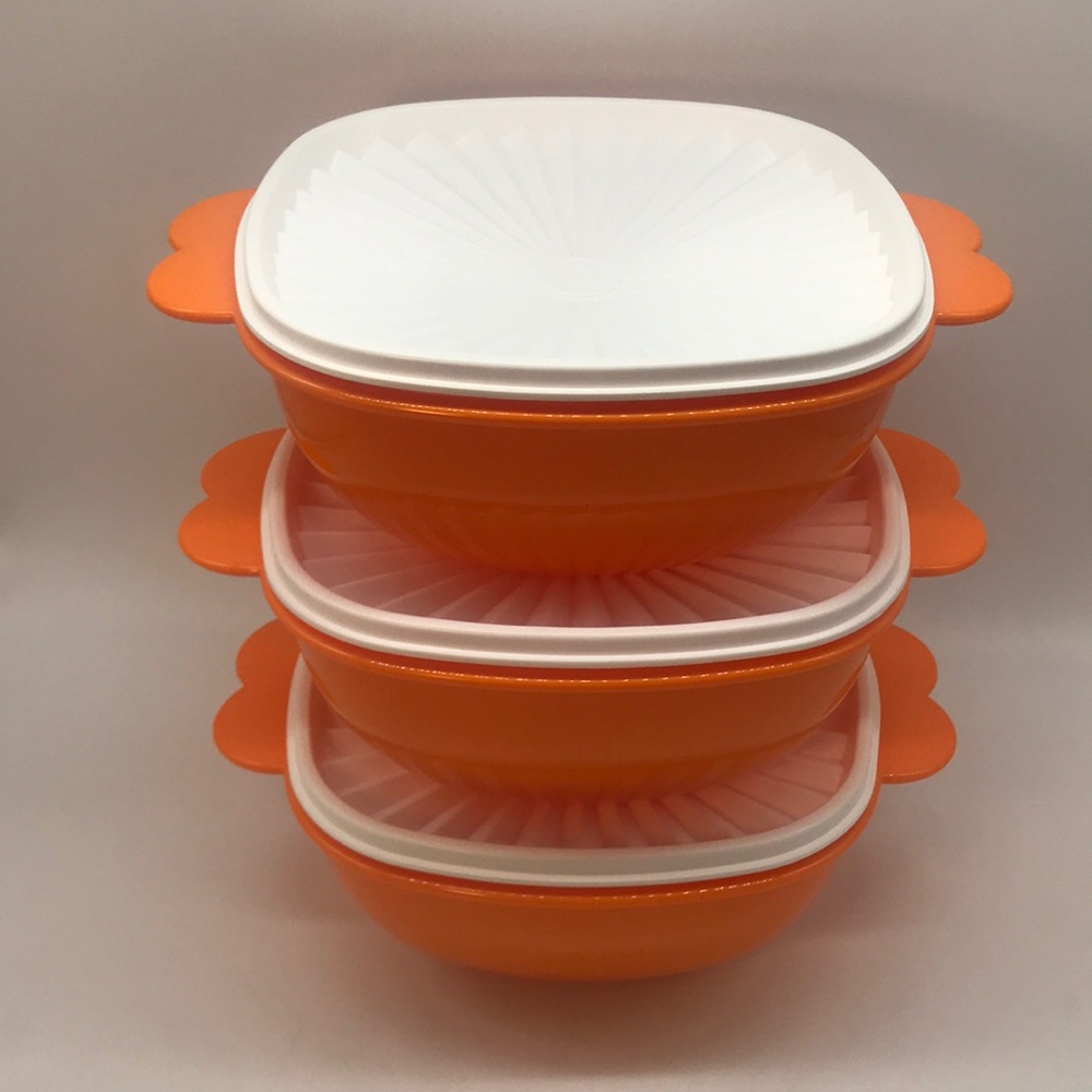 Tupperware Servalier double ear bowl Set of 3